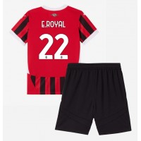 Dres AC Milan Emerson Royal #22 Domáci pre deti 2024-25 Krátky Rukáv (+ trenírky)